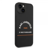 Karl Lagerfeld iPhone 14 Plus Deksel Rue St Guillaume Svart