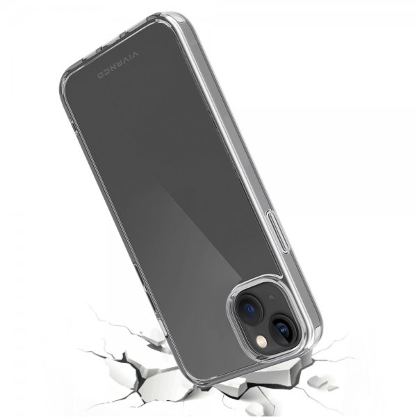 Vivanco iPhone 14 Plus Deksel Safe & Steady Transparent