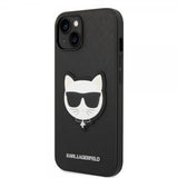 Karl Lagerfeld iPhone 14 Plus Deksel Saffiano Choupette Svart