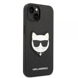 Karl Lagerfeld iPhone 14 Plus Deksel Saffiano Choupette Svart