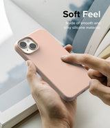Ringke iPhone 14 Plus Deksel Silikoni Pink Sand