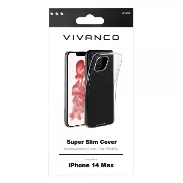 Vivanco iPhone 14 Plus Deksel Slim TPU Transparent