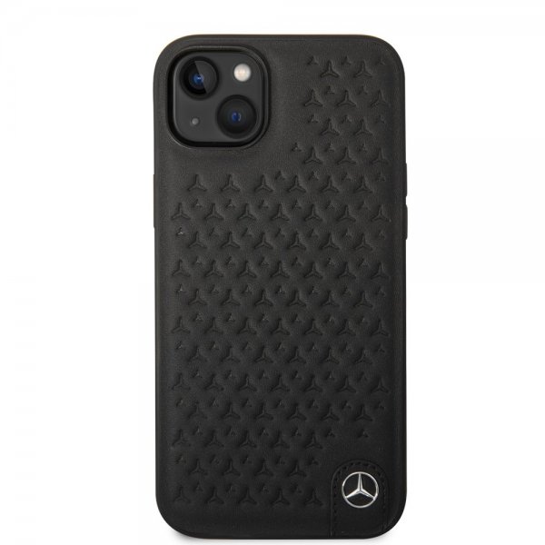 Mercedes Benz iPhone 14 Plus Deksel Star Pattern Svart