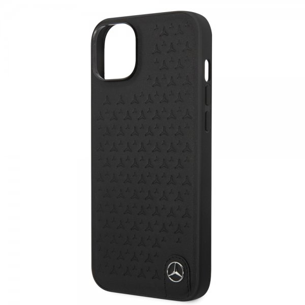 Mercedes Benz iPhone 14 Plus Deksel Star Pattern Svart