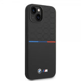 BMW iPhone 14 Plus Deksel Tricolor Line & Logo Svart