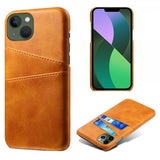 iPhone 14 Plus Deksel To Kortlommer Lysebrun