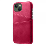 iPhone 14 Plus Deksel To Kortlommer Magenta