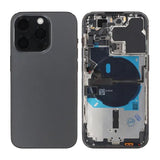 iPhone 14 Pro bakside med komplett ramme OEM - grafitt