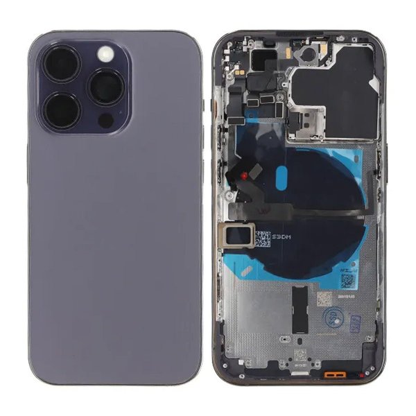 iPhone 14 Pro Bakside med Komplett Ramme OEM - Lilla
