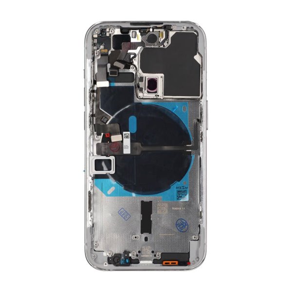 iPhone 14 Pro Bakside med Komplett Ramme OEM - Hvit