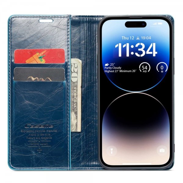 CaseMe iPhone 14 Pro Etui 003 Series Petrol