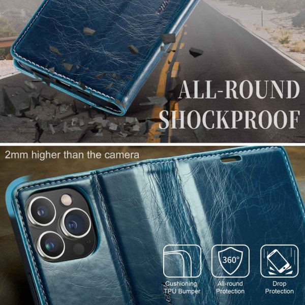 CaseMe iPhone 14 Pro Etui 003 Series Petrol