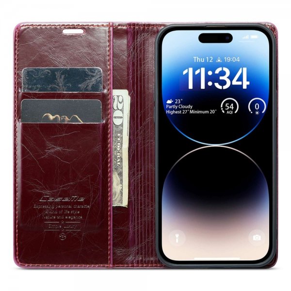 CaseMe iPhone 14 Pro Etui 003 Series Rød