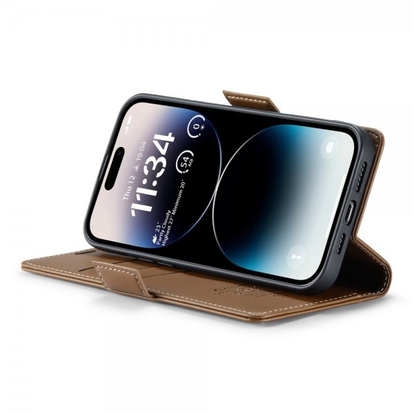 CaseMe iPhone 14 Pro Etui 023 Series Brun
