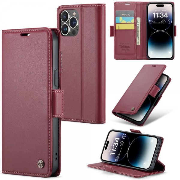 CaseMe iPhone 14 Pro Etui 023 Series Rød