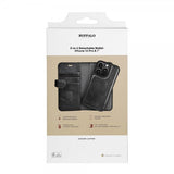 Buffalo iPhone 14 Pro Etui 2-in-1 Detachable Wallet Svart