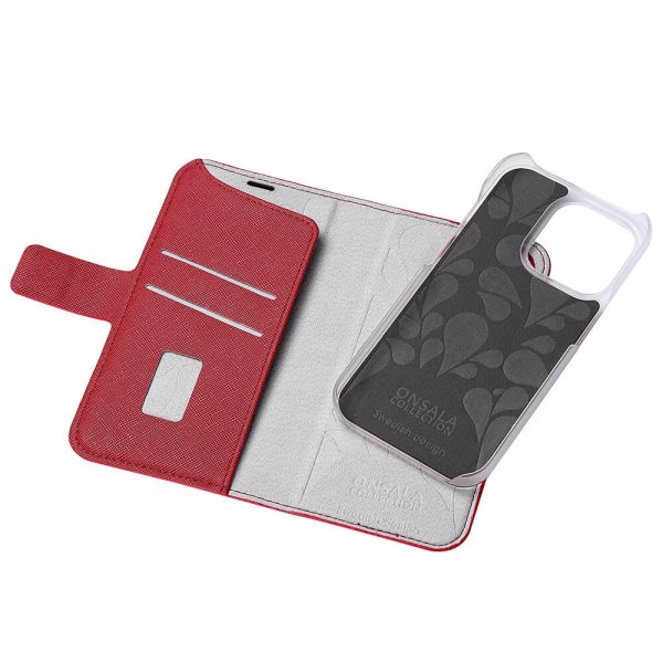 Onsala iPhone 14 Pro Etui Fashion Edition Avtakbart Deksel Rød