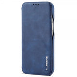 Lc.Imeeke iPhone 14 Pro Etui Flip Blå