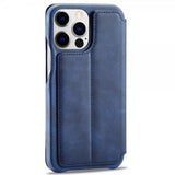 Lc.Imeeke iPhone 14 Pro Etui Flip Blå