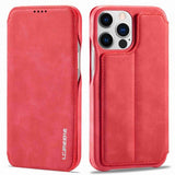 Lc.Imeeke iPhone 14 Pro Etui Flip Rød