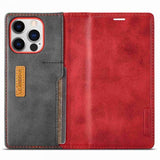 Lc.Imeeke iPhone 14 Pro Etui Kortlomme Utside Rød