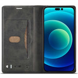 Lc.Imeeke iPhone 14 Pro Etui Kortlomme Utside Svart