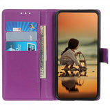iPhone 14 Pro Etui Litchi Lilla