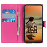 iPhone 14 Pro Etui Litchi Magenta
