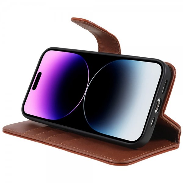 Nordic Covers iPhone 14 Pro Etui MagLeather Maple Brown
