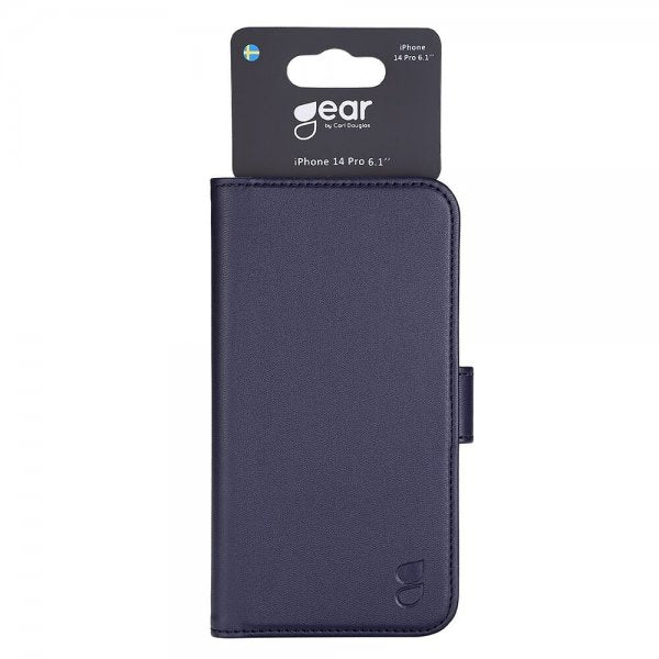 Gear iPhone 14 Pro Etui med Kortlomme Blå