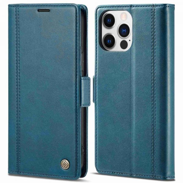 Lc.Imeeke iPhone 14 Pro Etui med Kortlomme Blå