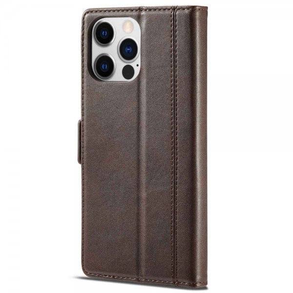 Lc.Imeeke iPhone 14 Pro Etui med Kortlomme Brun