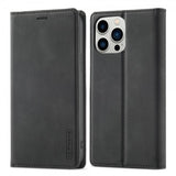 Lc.Imeeke iPhone 14 Pro Etui med Kortlomme flipp Svart
