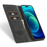 Lc.Imeeke iPhone 14 Pro Etui med Kortlomme flipp Svart