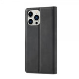 Lc.Imeeke iPhone 14 Pro Etui med Kortlomme flipp Svart
