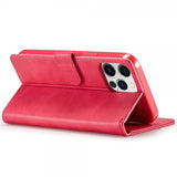 Lc.Imeeke iPhone 14 Pro Etui med Kortlomme stativfunksjon Magenta