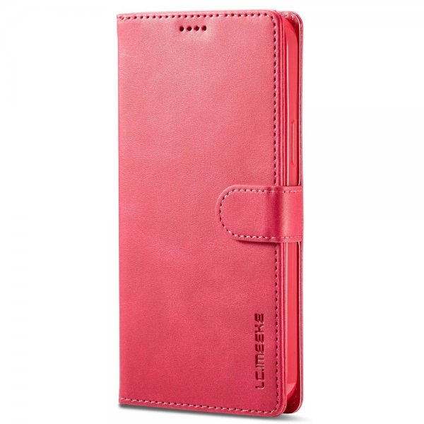 Lc.Imeeke iPhone 14 Pro Etui med Kortlomme stativfunksjon Magenta