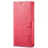 Lc.Imeeke iPhone 14 Pro Etui med Kortlomme stativfunksjon Magenta