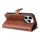 iPhone 14 Pro Etui Avtagbart Deksel KT Leather Series-3 Brun