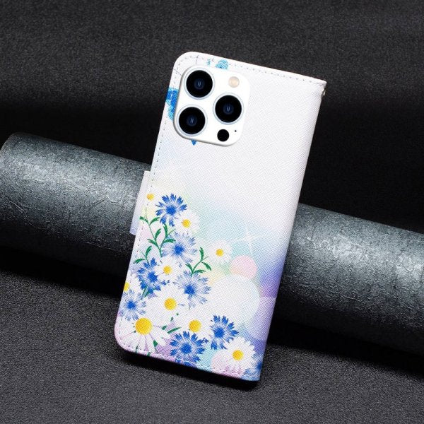 iPhone 14 Pro Etui Motiv Sommerfugler Og Blomster