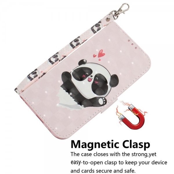iPhone 14 Pro Etui Motiv Panda Hjerter
