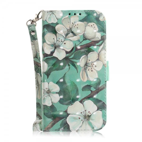 iPhone 14 Pro Etui Motiv Hvit Blomster