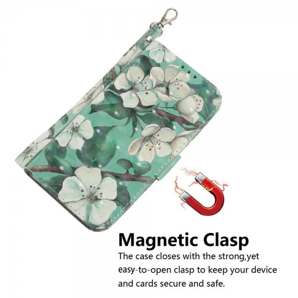 iPhone 14 Pro Etui Motiv Hvit Blomster