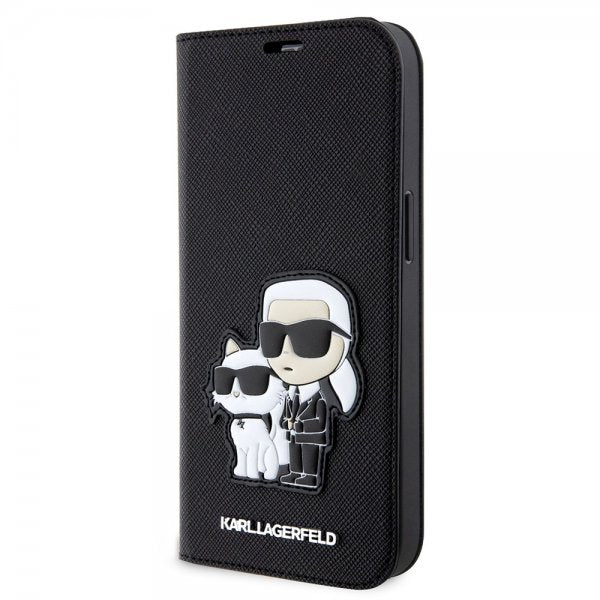 Karl Lagerfeld iPhone 14 Pro Etui NFT Saffiano Svart