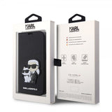 Karl Lagerfeld iPhone 14 Pro Etui NFT Saffiano Svart