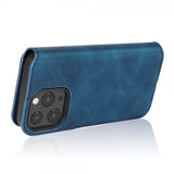 Dg.Ming iPhone 14 Pro Etui Retro Blå