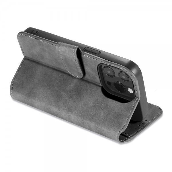 Dg.Ming iPhone 14 Pro Etui Retro Grå