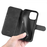 Dg.Ming iPhone 14 Pro Etui Retro Svart