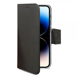Celly iPhone 14 Pro Etui Wally Wallet Case Svart