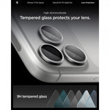 Spigen iPhone 14/15/16/17 Pro & Pro Max Kamerabeskytter GLAS.tR EZ Fit Optik Pro 2-pakning Grå